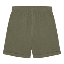 BIRKHOLM Muslin Shorts Oliven Grøn